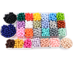 <b>Silicone 9/12/15/19/22mm Round Beads</b>