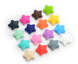 Silicone Star Beads