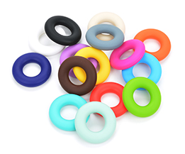 Silicone Donut Beads
