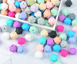 Silicone Icosahedron Beads
