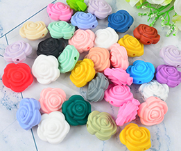 Silicone Flower Beads