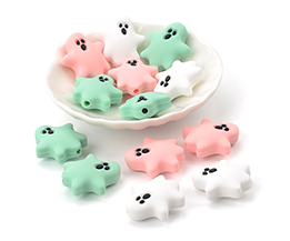 Silicone Ghost Mini Beads