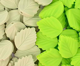 Silicone New Leaf Beads