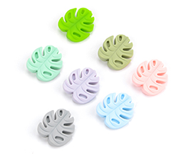Silicone Monstera Beads