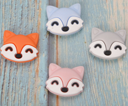 Silicone Fox Bead