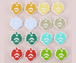 Silicone Maple Leaf Bead