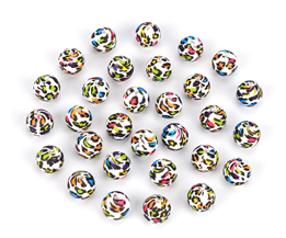 Silicone Colorful Leopard Beads