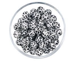 Silicone Dalmatian Beads