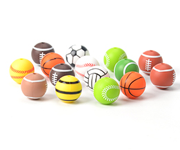 Silicone Printing Sports Beads