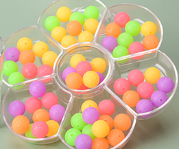 Silicone Glitter Beads