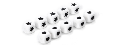 Silicone Star&Heart Beads