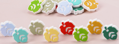 New Silicone Maple Leaf Bead
