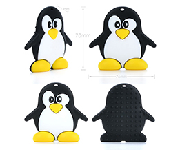 Silicone Penguin Teether