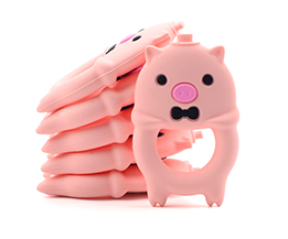 Silicone Piggy Teether