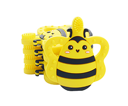 Silicone Bee Toothbrush Teether