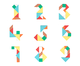 Silicone Seven-piece Puzzle
