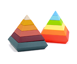 Silicone Stacking Pyramid Shape