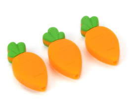 Silicone Carrot Bead