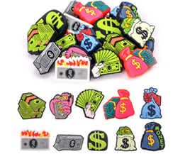 Silicone Dollars Focal Beads